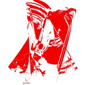 Abstracte kunst JM0081 van Johannes Murat