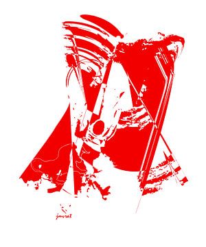 Abstracte kunst JM0081 van Johannes Murat