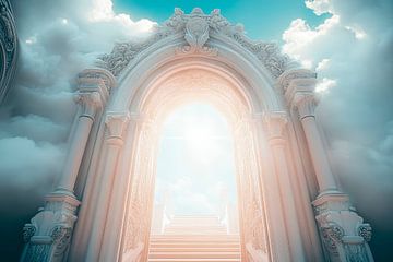 Portaal naar mysterieus licht - Dromerig van Poster Art Shop