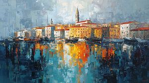 Pula Croatia abstract panorama