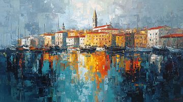 Pula Kroatien abstraktes Panorama von TheXclusive Art