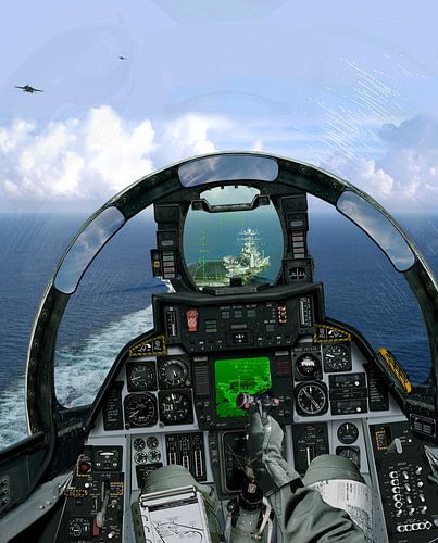 F-14A carrier landing