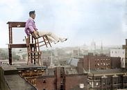 1917, Daredevil Jammie Reynolds balancing chairs by Colourful History thumbnail
