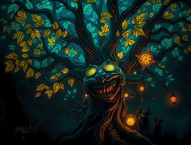 Spooky fairy-tale tree by Linda de Klein