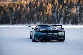 Pagani Huayra Epitome auf dem gefrorenen See von St. Moritz. von Simon Peeters
