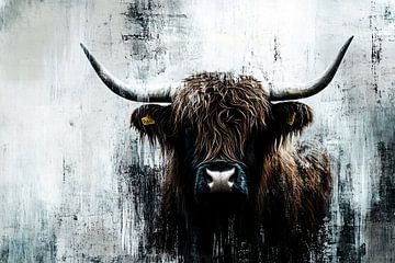 Stoere Schotse hooglander portret van Imperial Art House