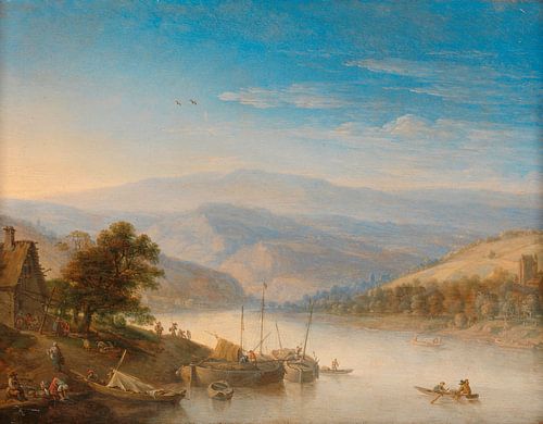 View of the Rhine River near Andernach, Herman Saftleven