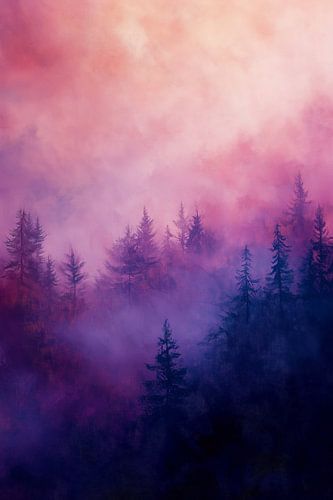 Mystische Morgenröte: Tanz der Farben und der Masse