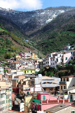 Belle vue à Riomaggiore, Cinque Terre, Italie sur Shania Lam