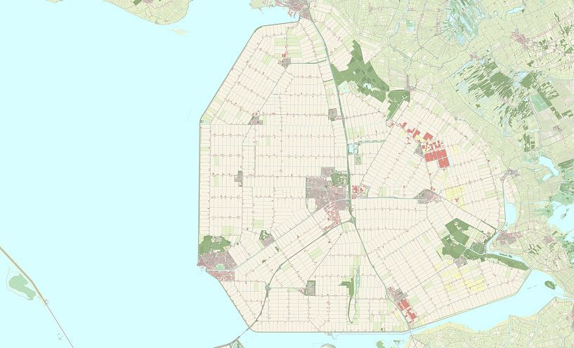 Map of Noordoostpolder by Rebel Ontwerp