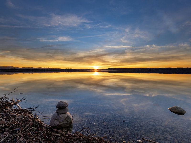 Golden hour at the Ammersee by Teresa Bauer