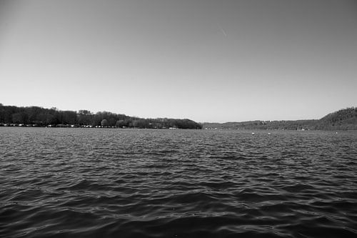Impressies van het Baldeney-meer in Essen, Duitsland