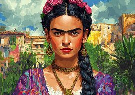 Frida - Pixel Art von Niklas Maximilian