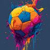 Une explosion de couleurs vivantes autour du football : une fusion colorée entre sport et art sur HyggeHavn