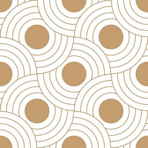 Abstracte geometrische illustratie in donkergeel oker en wit 15