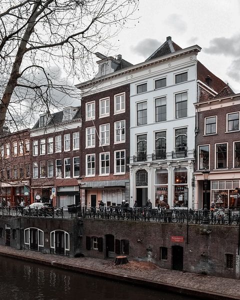 Grachtenpand in Utrecht van Kim de Been