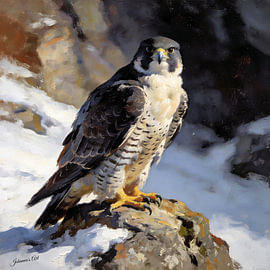 Raubvögel – Gerfalke