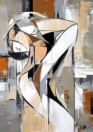 Urban Elegance Flow von Abstraktes Gemälde