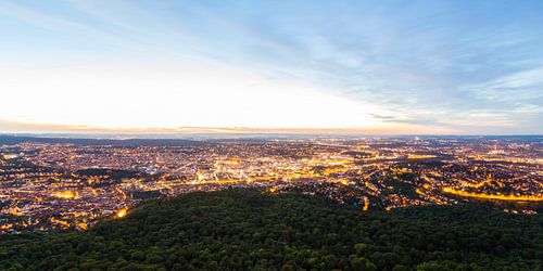 Vue de nuit de Stuttgart