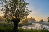 Zonsopkomst in Hollands landschap van Ad Jekel thumbnail