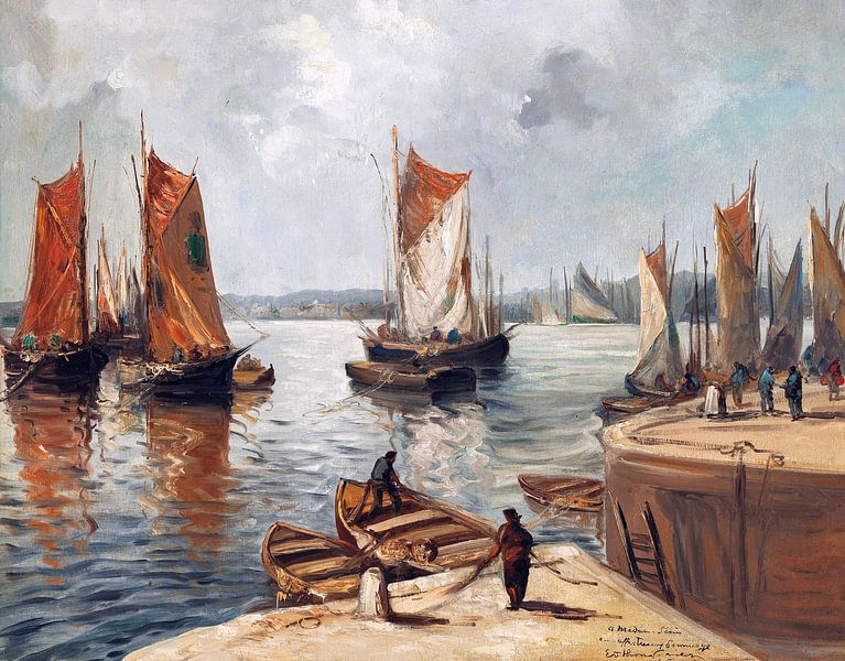 Normandische haven, Othon Friesz, ca 1900 van Atelier Liesjes