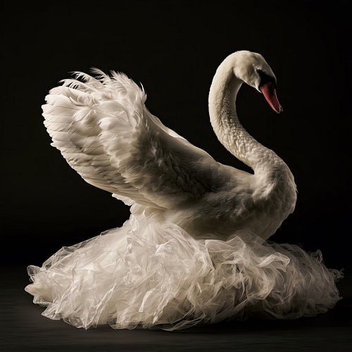 A swan as a ballerina
