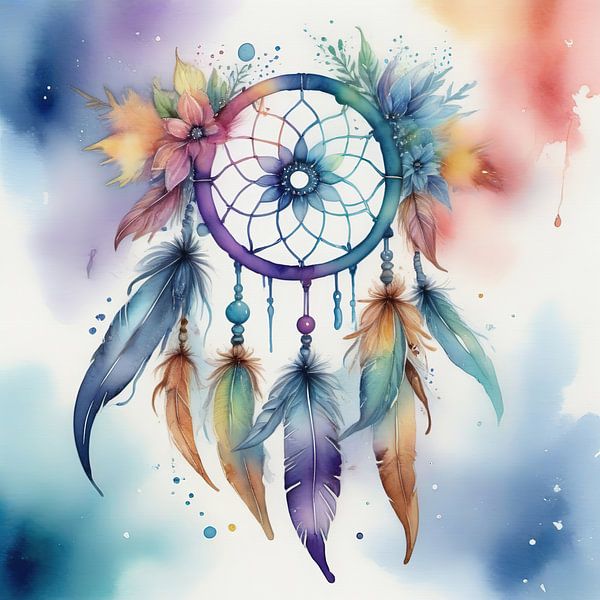 Aquarel dromenvanger van Laly Laura