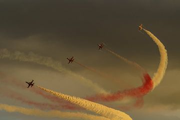 Les Turkish Stars en action pendant le spectacle du soir de Sanicole 2022. sur Jaap van den Berg