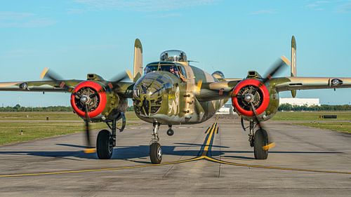 North American B-25J Mitchell bomber. by Jaap van den Berg