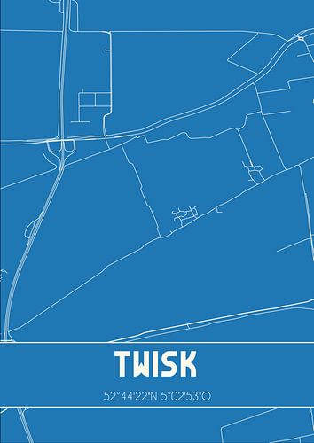 Blauwdruk | Landkaart | Twisk (Noord-Holland)