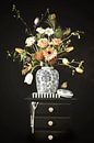 Classic vase with flowers and birds by Moody Food & Flower Shop thumbnail