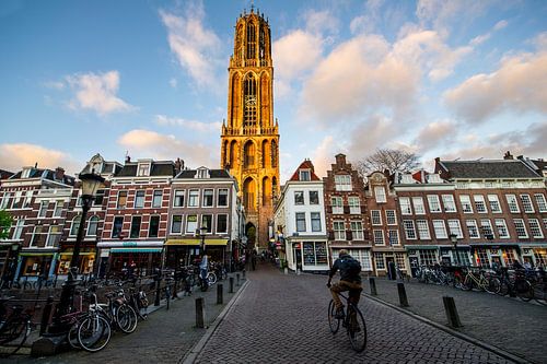 Domtoren tijdens 'gouden uur' van Ramon Mosterd