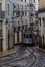Historische Strassenbahn in Lissabon von Dirk Rüter