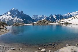 Lac Blanc in the French Alps by Linda Schouw