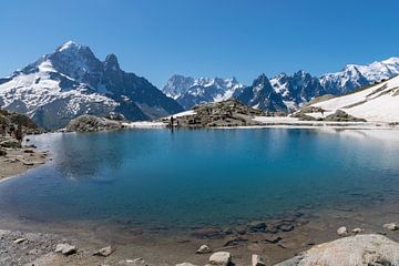 Lac Blanc in de Franse Alpen van Linda Schouw