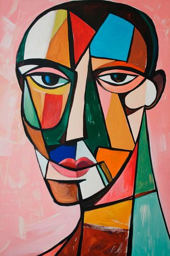 Abstract portret van diversiteit
