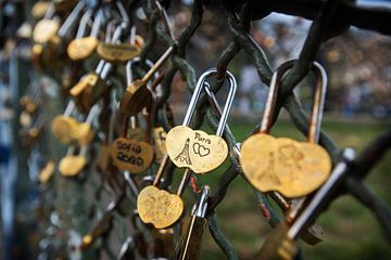 Parijs, stad van de liefde van Blond Beeld