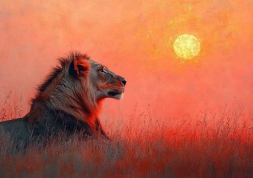 Leeuw "Heerser van de steppe: het uiterlijk van een leeuw"