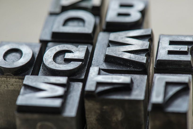 Oude loden drukletters von Tonko Oosterink