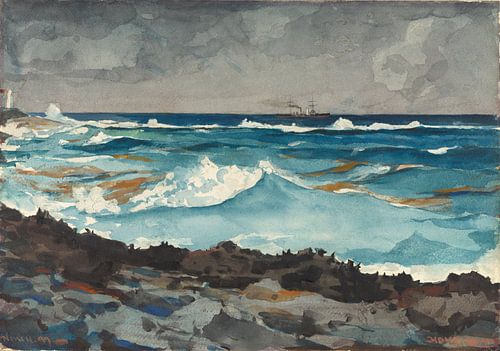 Kust en Surf, Nassau, Winslow Homer