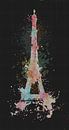 Abstrakt Eiffelturm von Marion Tenbergen Miniaturansicht