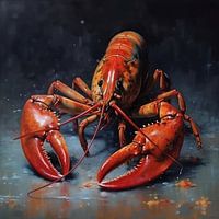 Red lobster, artistic painting