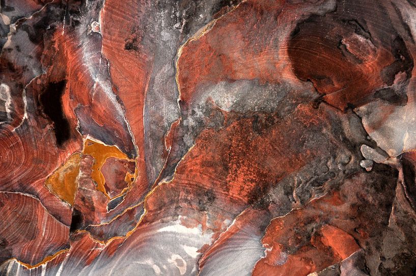 Cave in Petra, Jordan by Frank Photos