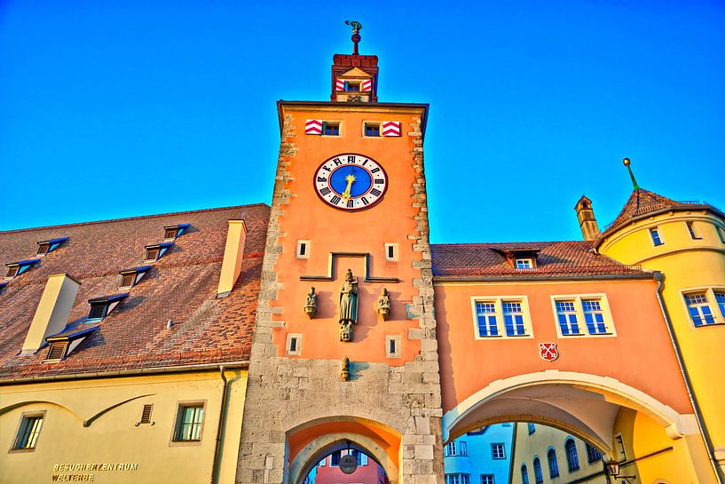 Historischer Stadtturm mit Welterbezentrum Regensburg von Roith Fotografie