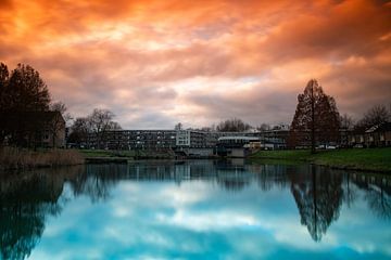 Magical Sunset at Swaferts Pond by Remco Ditmar