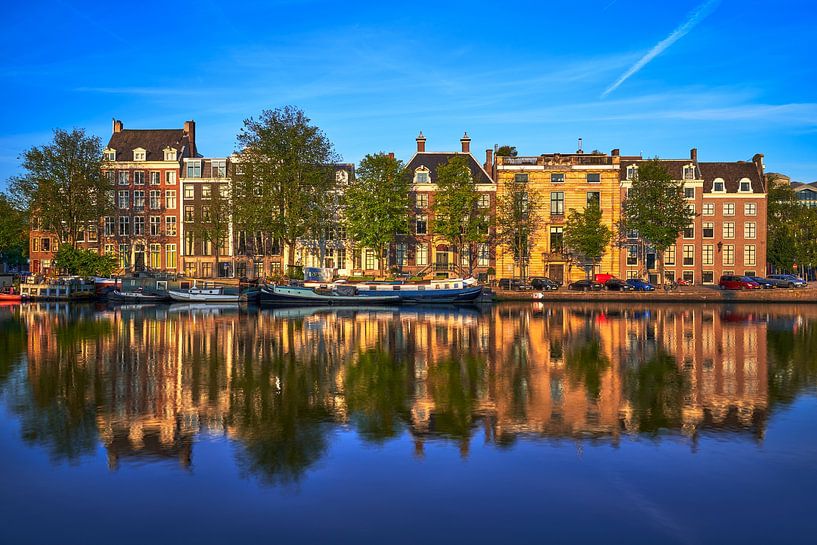 View of the Amstel River in Amsterdam, 2019 by Amsterdam.Photos