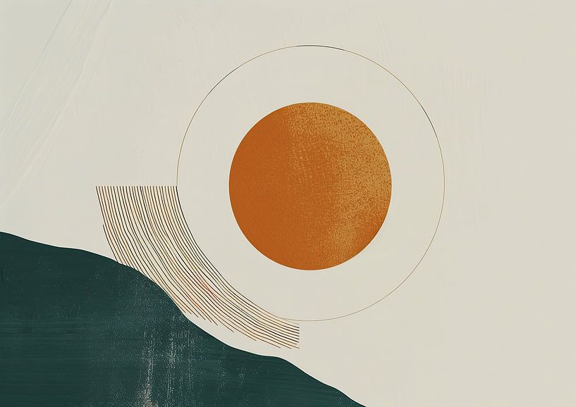 Bauhaus Japandi Abstract | Modern abstract by Art Whims