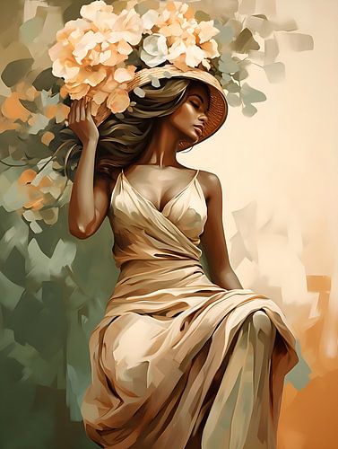 Elegante afrikanische Frau