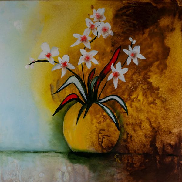 Stilleven met bloemen van Thomas Riess