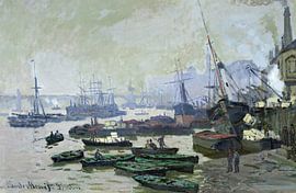 Claude Monet,Boats in the Pool of London